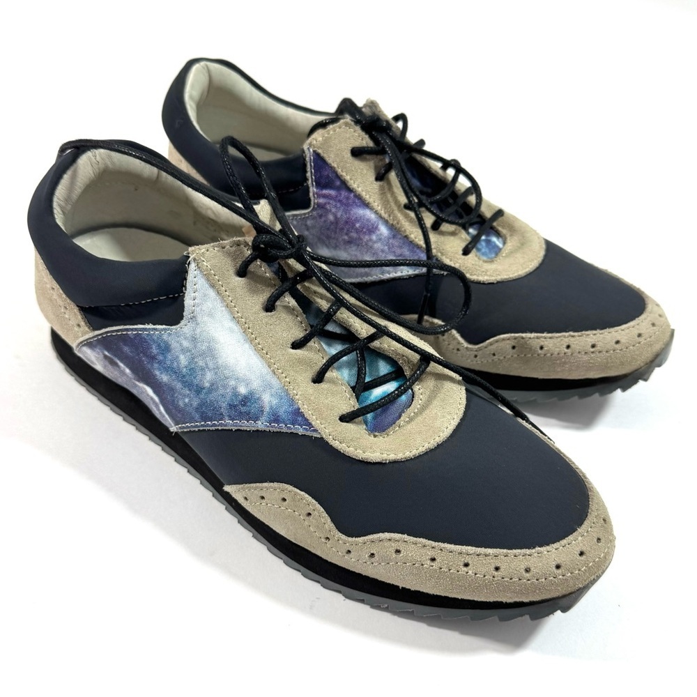 Swear London Leather Sneaker Sky Galactic Graphic